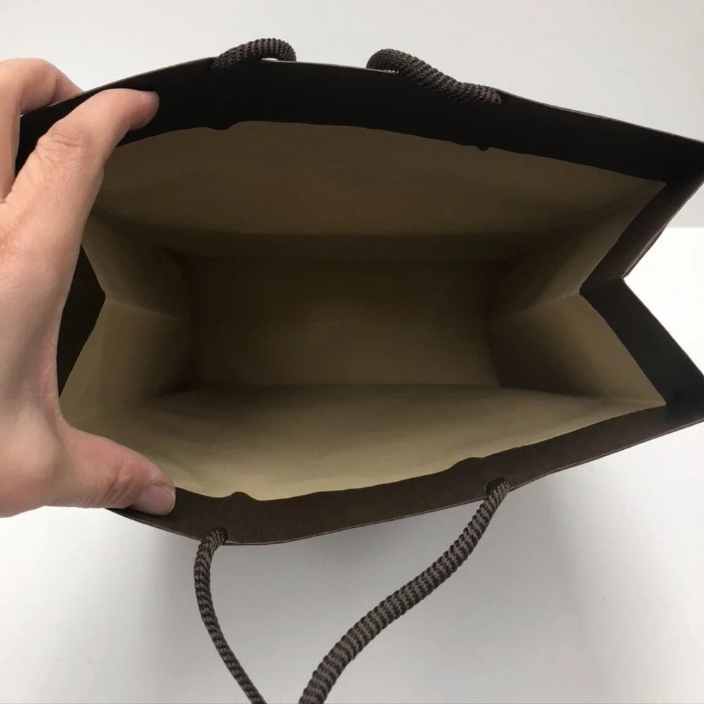 Louis Vuitton Authentic Brown Paper Shopping Bag Gift Medium 10x14x4.25